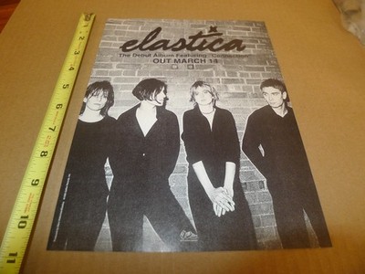 ELASTICA debut album PRINT AD britpop 1995 punk DGC RECORDS us printing