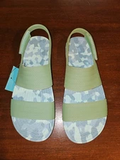 Reef Water Vista Women's Size 7 Beach Sandals Marbled Blue