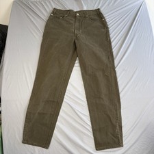Vintage Levi's 550 Jeans Relaxed Fit Made in USA Green 80s 90s Men's 32 x 34