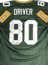 Packers DONALD DRIVER Signed Custom Replica Green Jersey w/ XLV Champs - JSA