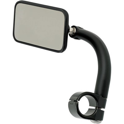 BILTWELL MIRROR REC CLAMP ON 1'' BK 6502-201-101