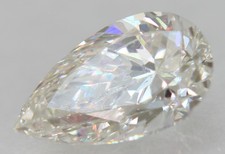 Certified 0.50 Carat G VVS2 Pear Natural Enhanced MINED Loose Diamond 7.06x4.14m