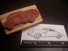 1936-7 Cord 810 Sportsman Convertable Car Rubber Stamp 