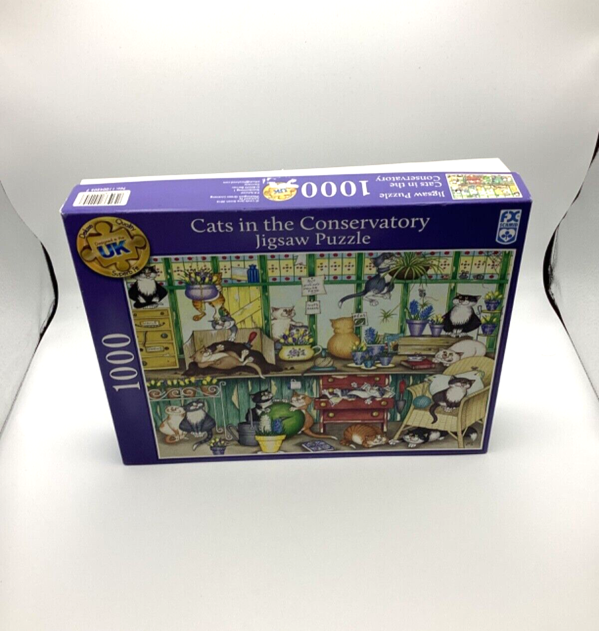FX Schmid Cats In The Conservatory 1000 Piece Jigsaw Puzzle Used Complete