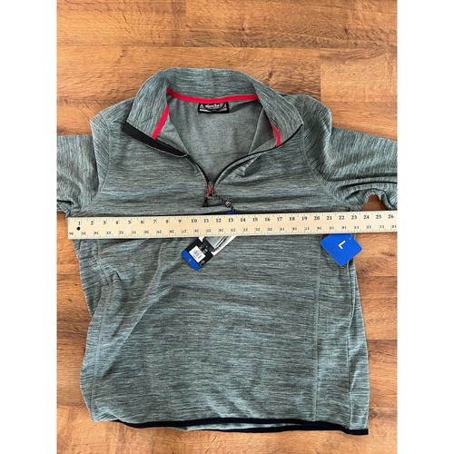 Avalanche 1/4 Zip Pullover Green Sweatshirt Mens Size Large Golf Performance - Picture 6 of 6