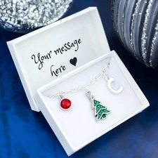 Christmas Tree Bracelet, Personalised Gift, Family Memories At Xmas Time, Winter