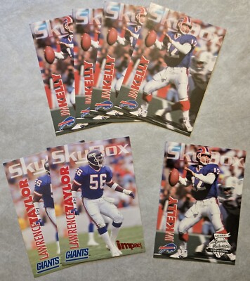 1993 SkyBox Impact PROMO Football Card Singles - IP1-IP4 - Jim Kelly LT Taylor