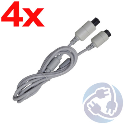 Lot - 4X WireSmith 6 ft Controller Cord Extension Cable for Sega Dreamcast 