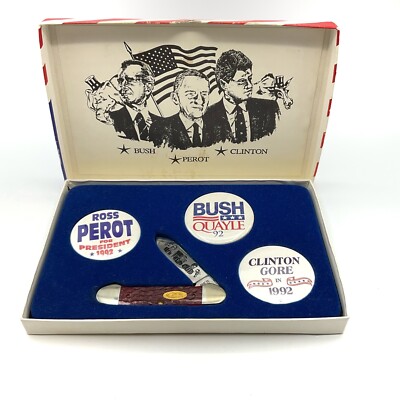 Case XX Single blade Canoe Election 1992 Bush - Clinton - Perot