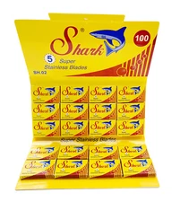 Shark Super Stainless Steel Double Edge Safety Razor Blades 100 Count