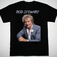 Rod Stewart 2025 poster black T-shirt short sleeve All sizes S to 45Xl