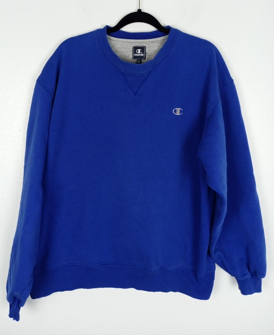 Champion Pullover Sweatshirt Blue Long 