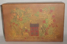 Primitive Rustic Country Farmhouse Box w/House & Willow Tree ~ Bobs Boxes 