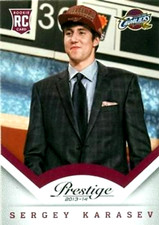 2013-14 Prestige #179 Sergey Karasev RC Cleveland Cavaliers