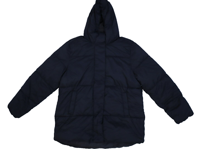 Old Navy Water Resistant Hooded Puffer Jacket Black Hoodie Winter
