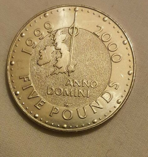Anno DOMINI 1999 - 2000 Five Pounds Coin  - Picture 1 of 2