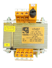 Steuertransformator Transformator Hahn V7457 Pr.400V AC / Sek. 230/18V/AC