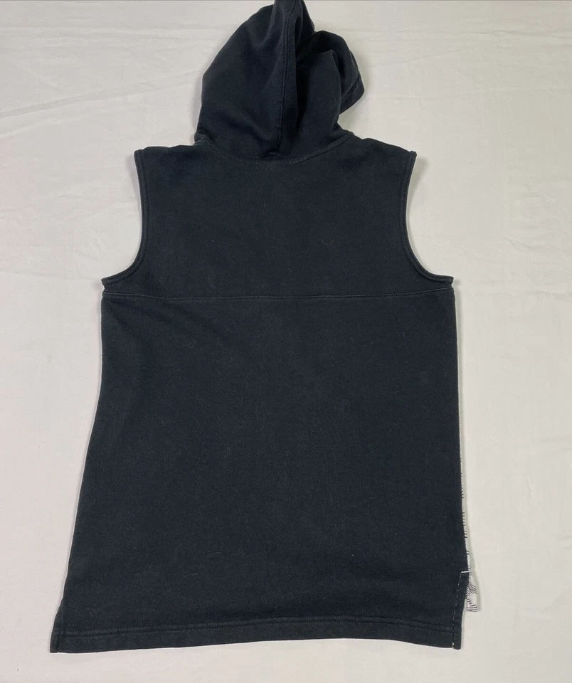 Jordan Sleeveless Hooded Jacket/Vest Youth Boy 12-13 Years Black White VGC - Image 2 of 4