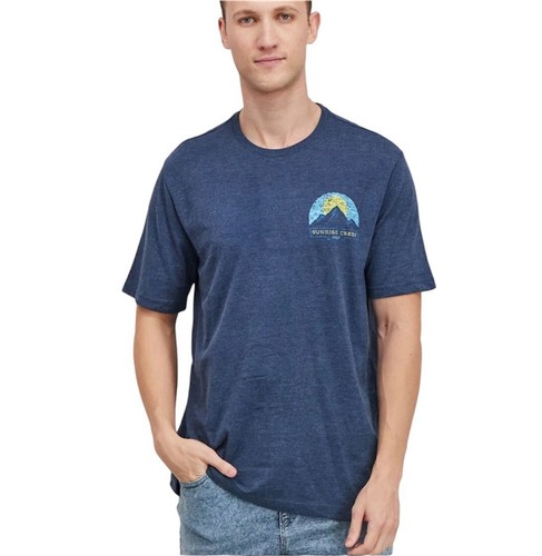 IZOD SALTWATER GRAPHIC T-SHIRT MEN SHORT SLEEVE COLOR BLUE SARGASSO SEA SIZE XXL