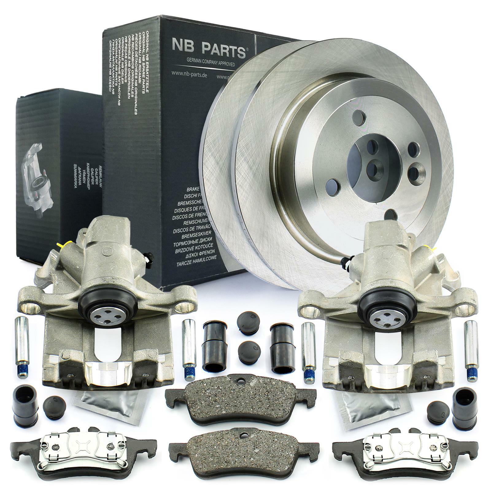 2x Brake Caliper Brake Discs 259mm Brake Pads Rear for Mini R50 R53 R52