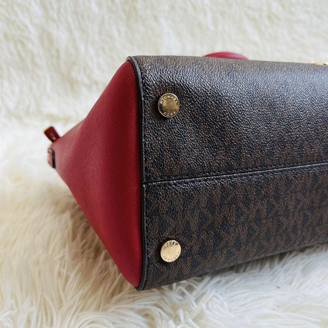 MICHAEL KORS Handbag Shoulder Bag MK Pattern Brow… - image 12