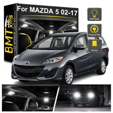 10x Interior LED Light Bulbs White Reverse License Plate For Mazda 5 2012-2017