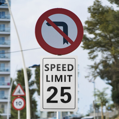 Aluminum Alloy 25 Mile Speed Limit Sign Slow down Signs Road | eBay