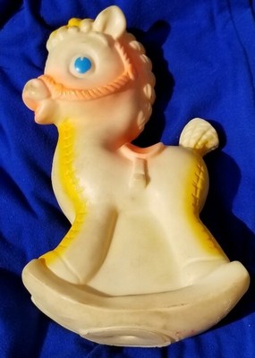 rubber rocking horse