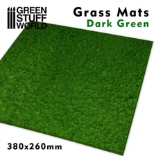 Grass Mats -  Dark Green - landscape scenery modelling hobby