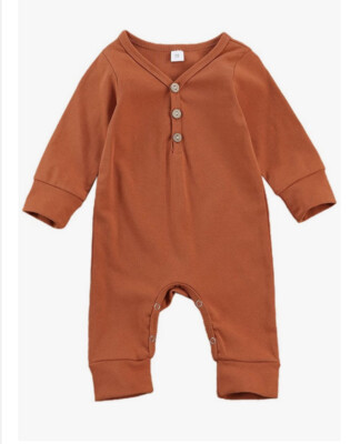 Baby Romper Jumpsuit  3-6 Months Burnt Orange Fall. NWOT