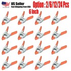 2/6/12/24 6" inch Heavy Duty Metal Spring Clamps Tips Tool Clip 2.5" Jaw Opening