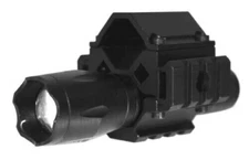 Hunting flashlight with mount for mossberg 500 12 gauge pump aluminum black tact