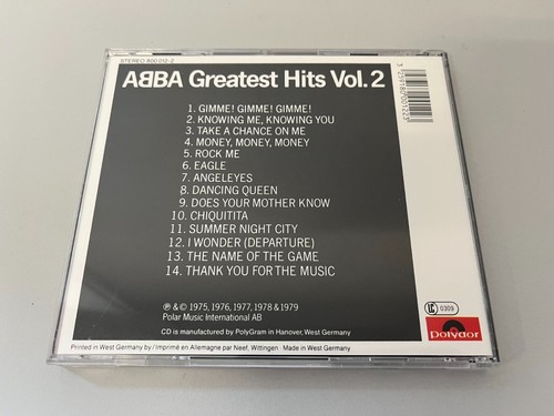 ABBA – Greatest Hits Vol. 2 - 2nd press CD © 1979/84 (EAN: 3259180001223) - Bild 3 von 3