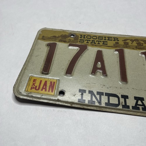 LICENSE PLATE'S INDIANA 1984 Genuine - Picture 6 of 7