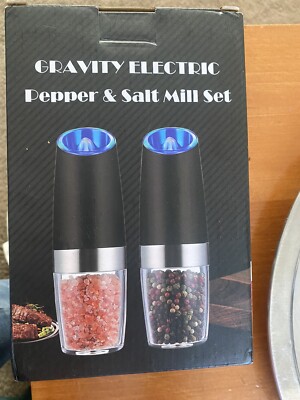 Gravity Electric Pepper & Salt Mill Set Brand New !