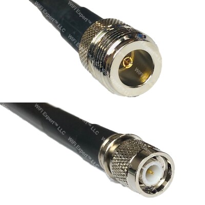 RFC400 N FEMALE to TNC MALE Coaxial RF Cable USA-Ship Lot