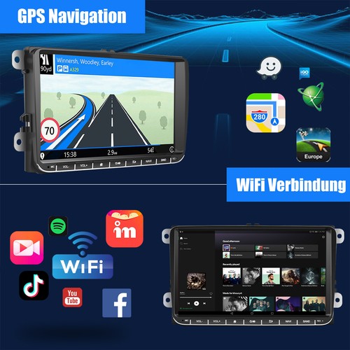 DAB+ Für VW GOLF 5 6 Touran EOS Tiguan Polo Android 14 Carplay Autoradio GPS NAV - Bild 9 von 15