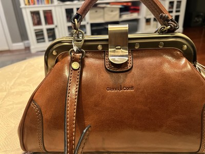 Gianni Conti Melania Crossbody/Handbag {GENUINE  LEATHER}￼ Made In Italy.