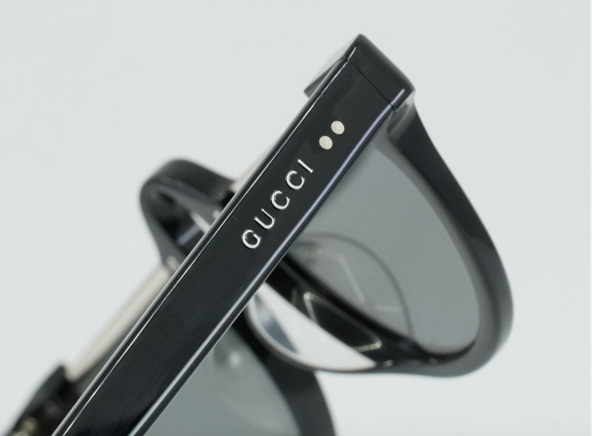 Gucci GG1368SS Sunglasses Black Half Rim Crystal Mirror Authentic NWT Designer s-l1200.jpg main image 2