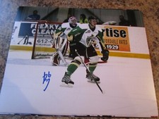 KAIDEN GUHLE PRINCE ALBERT RAIDERS SIGNED 8X10 MATTE PHOTO MONTREAL CANADIENS (B