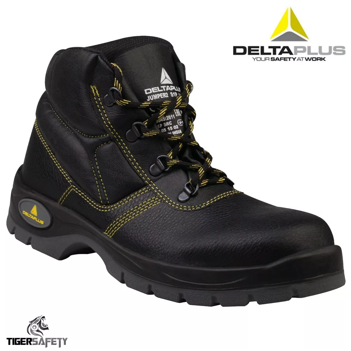 Delta Jumper 2 S1P Negro Damas Puntera de Acero Botas de Seguridad Trabajo PPE | eBay