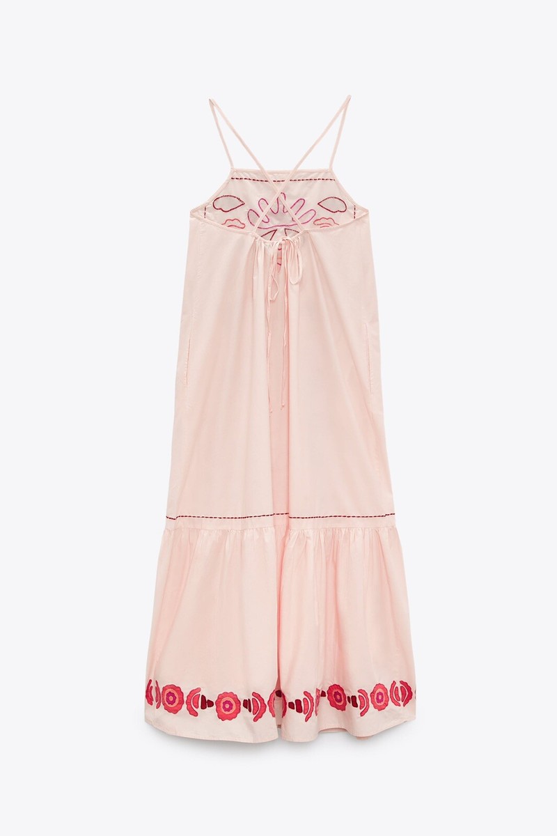NEW $89 Zara Embroidered Dress Limited Edition Small Medium/M 0881/131 |  eBay