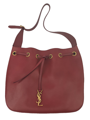 Saint Laurent Women's 6236 Sangria Red Medium Paris VII Leather