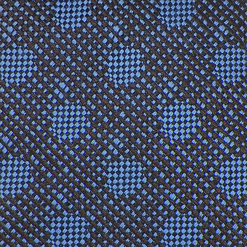ERMENEGILDO ZEGNA Mens Woven Silk Wool Tie Blue B… - image 1