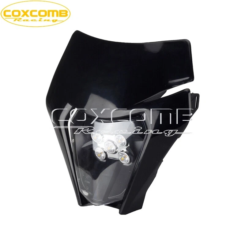 Carenado de lámpara de faros LED para motocicleta Kawasaki KX KLX KLR Suzuki DR Honda CR Foto 4 de 4