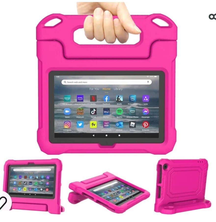 2022 Amazon Fire 7 Adult/Kids Tablet Lightweight Shock Proof Cover