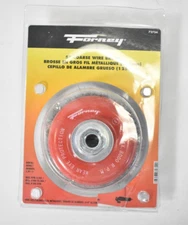 Forney 5" Knotted Coarse Wire Cup Brush 72754 5/8"-11 Arbor 8000 Max RPM