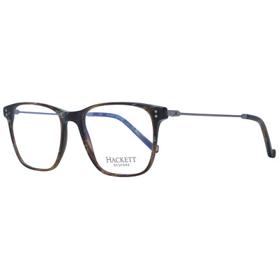 Hackett Bespoke Glasses Frames Men's Brown Rectangular Blue Light Blocking HEB26