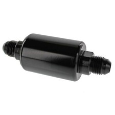 Universal Black Full Flow 40 Micron Inline Fuel Filter 6 An Ends