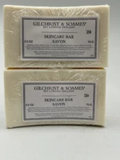 Gilchrist & Soames Skincare Bar Savon 2.5 oz, London Rectangle Saddle x2